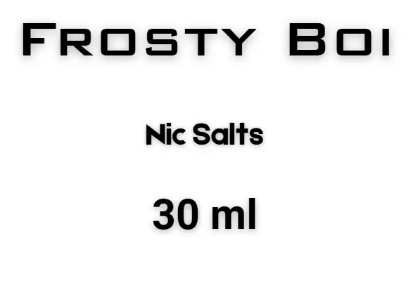 Choose FROSTYBOI Nic Salts 30ml Flavours in New Zealand