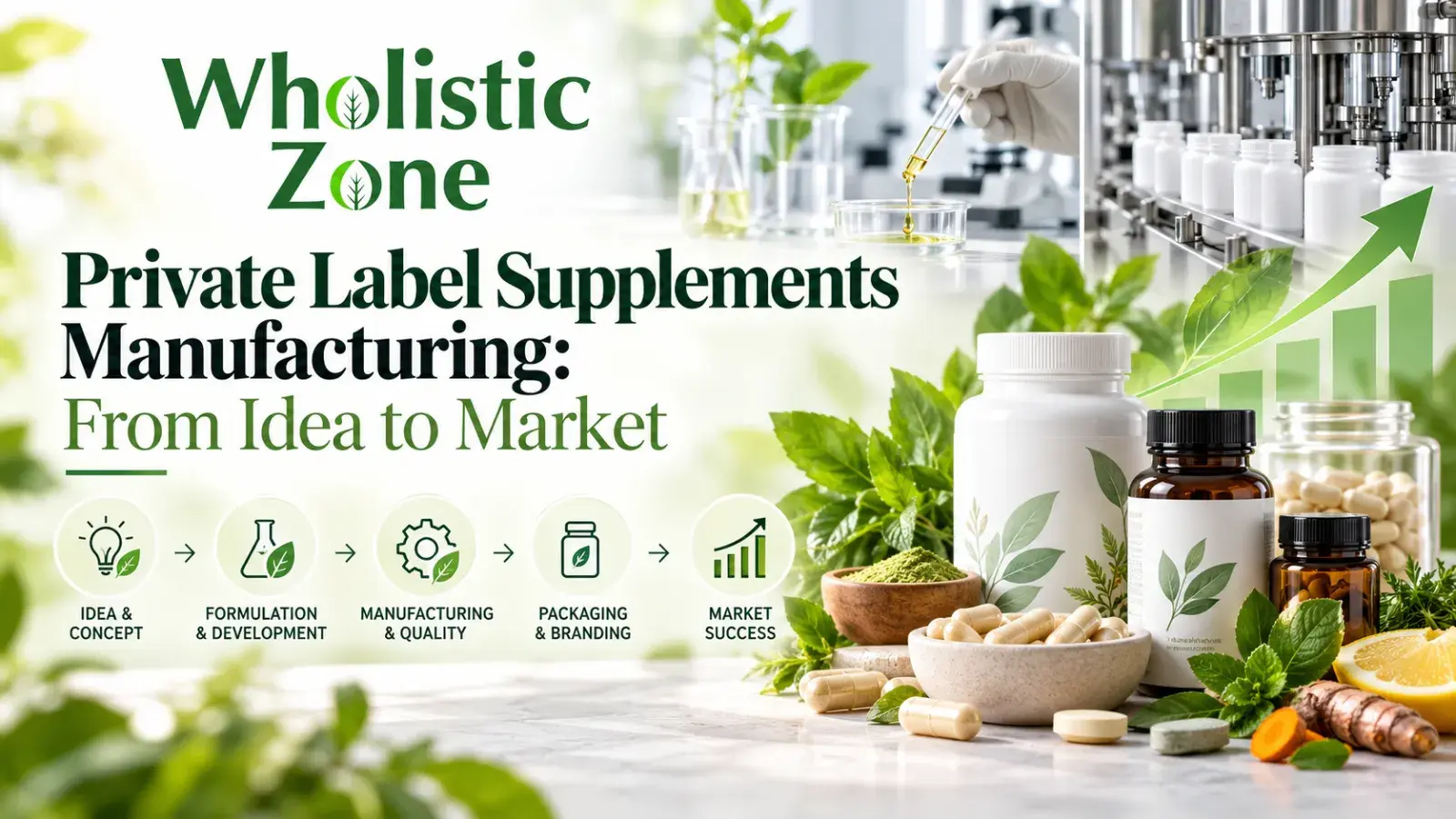 Private Label Supplements Manufacturing: From Idea to Market